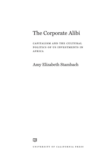 Cover image for book The Corporate Alibi
