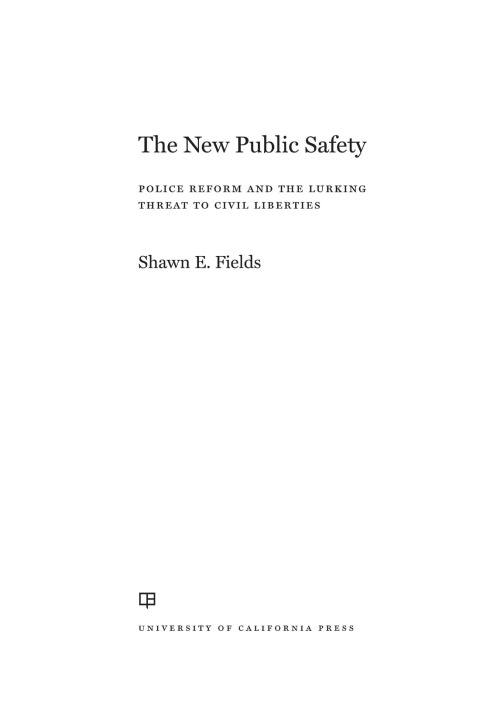 Cover image for book The New Public Safety