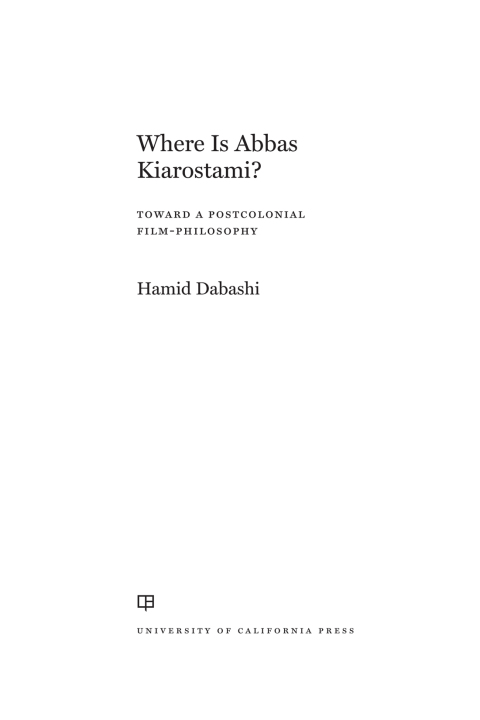 Cover image for book Where Is Abbas Kiarostami?