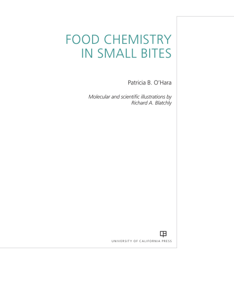 Cover image for book Food Chemistry in Small Bites