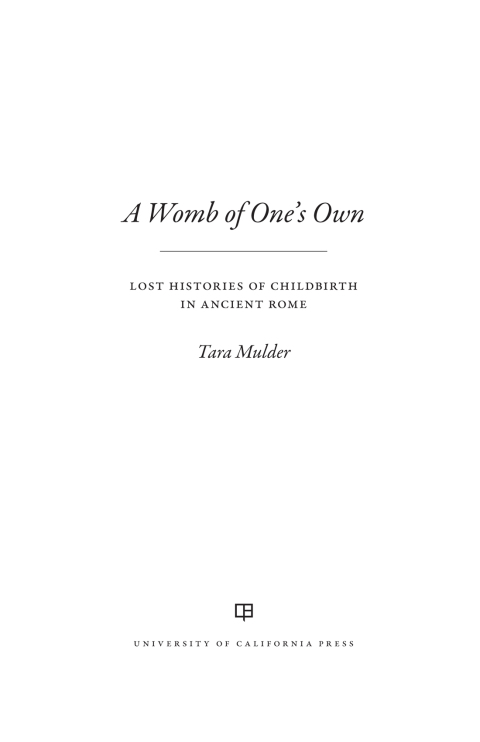 Cover image for book A Womb of One's Own