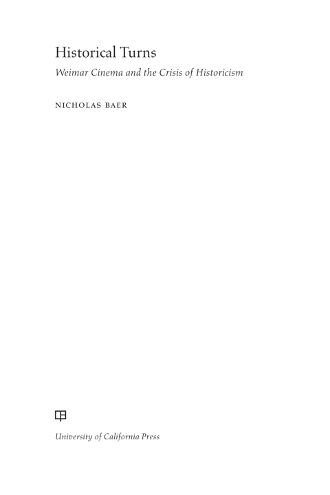 Cover image for book Historical Turns