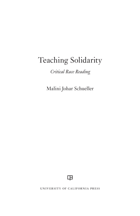 Cover image for book Teaching Solidarity