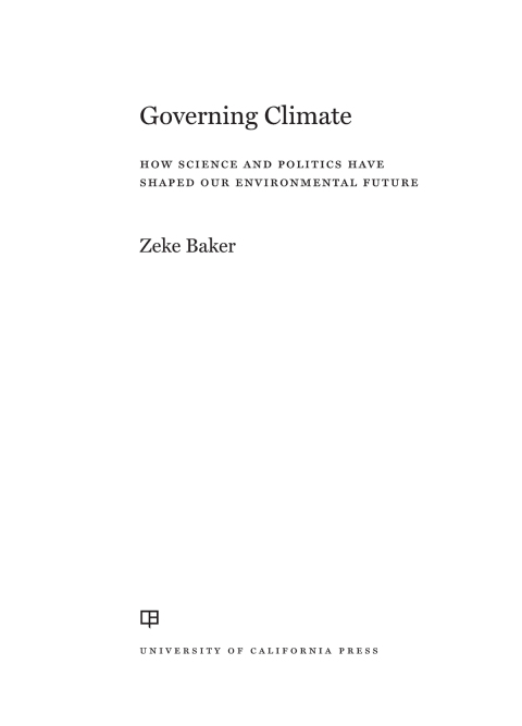 Cover image for book Governing Climate