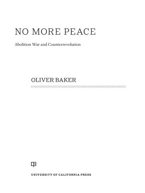 Cover image for book No More Peace