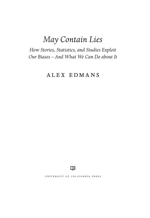 Cover image for book May Contain Lies
