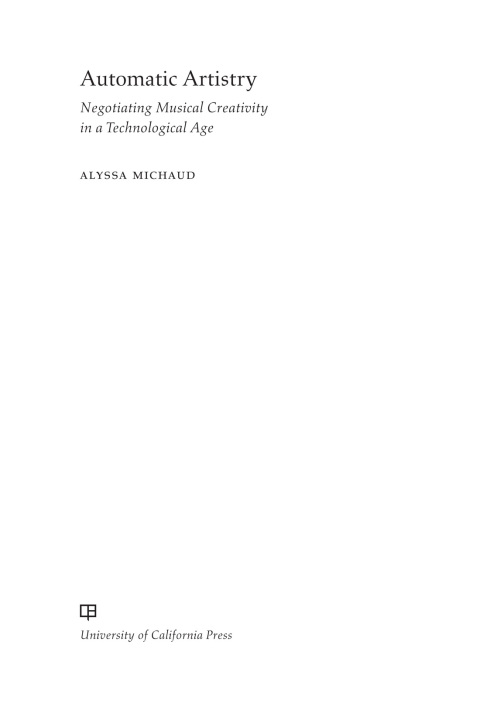 Cover image for book Automatic Artistry