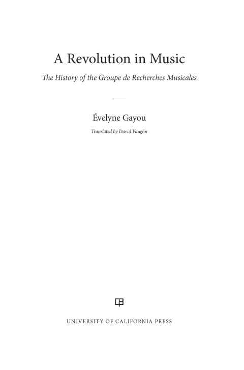 Cover image for book A Revolution in Music