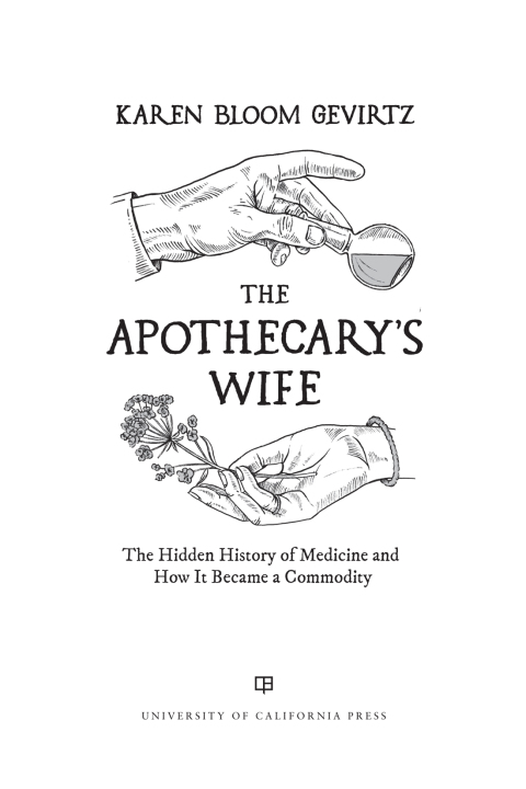 Cover image for book The Apothecary's Wife