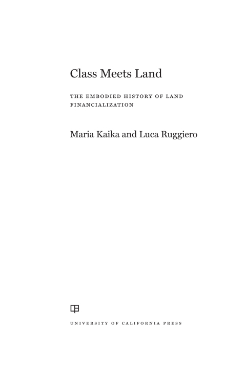 Cover image for book Class Meets Land
