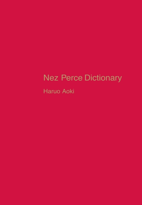 Cover image for book Nez Perce Dictionary