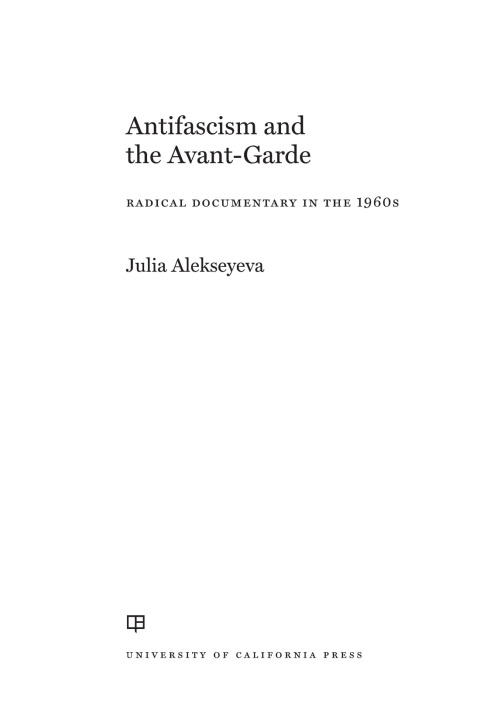 Cover image for book Antifascism and the Avant-Garde