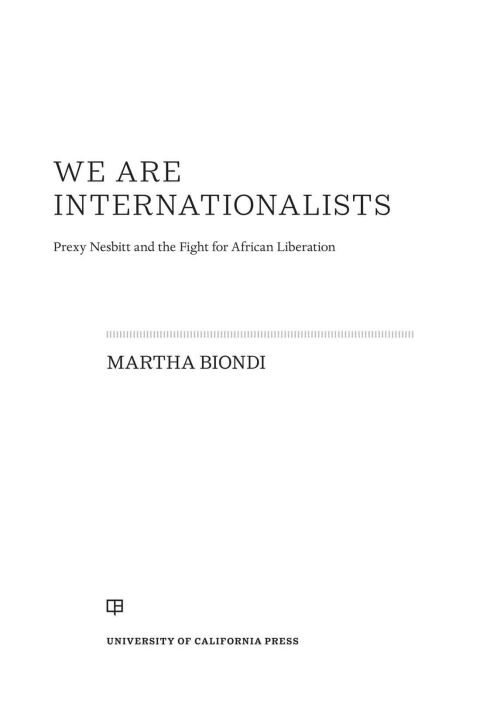 Cover image for book We Are Internationalists