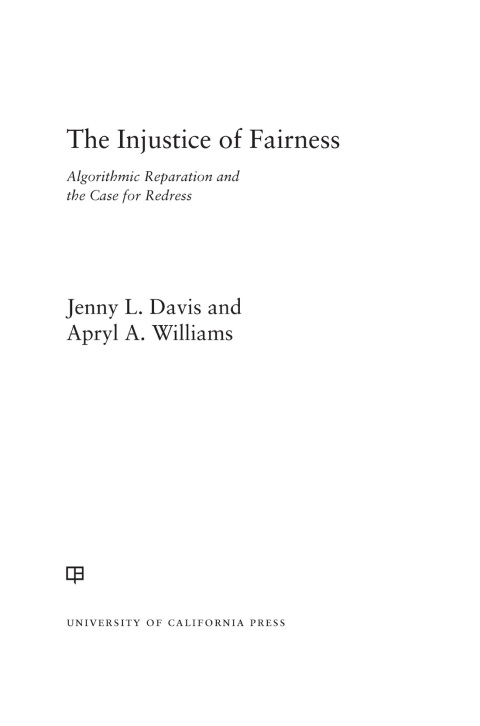 Cover image for book The Injustice of Fairness