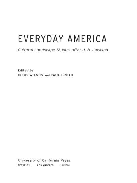 Cover image for book Everyday America