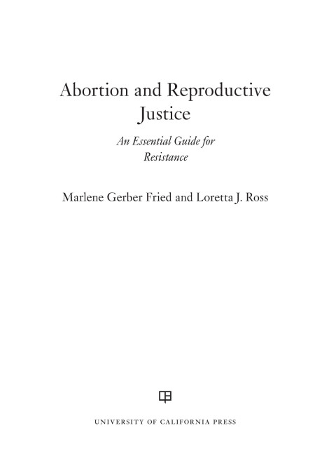 Cover image for book Abortion and Reproductive Justice