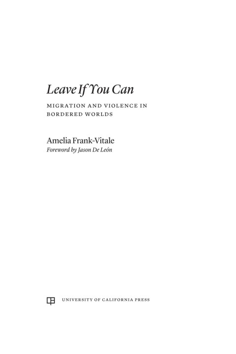 Cover image for book Leave If You Can