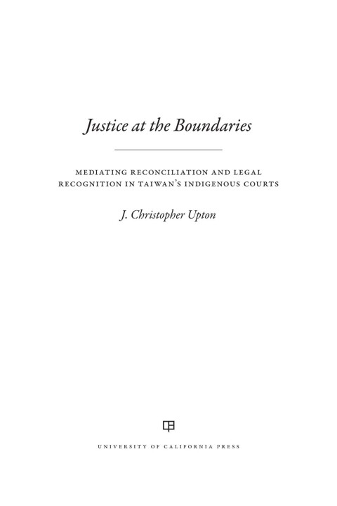 Cover image for book Justice at the Boundaries