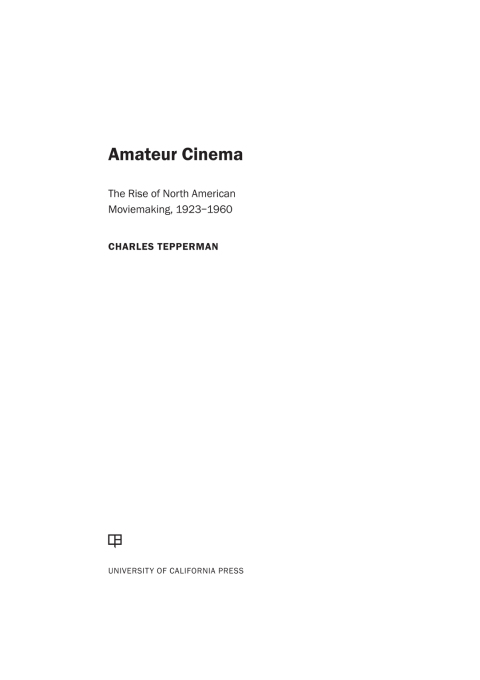 Cover image for book Amateur Cinema