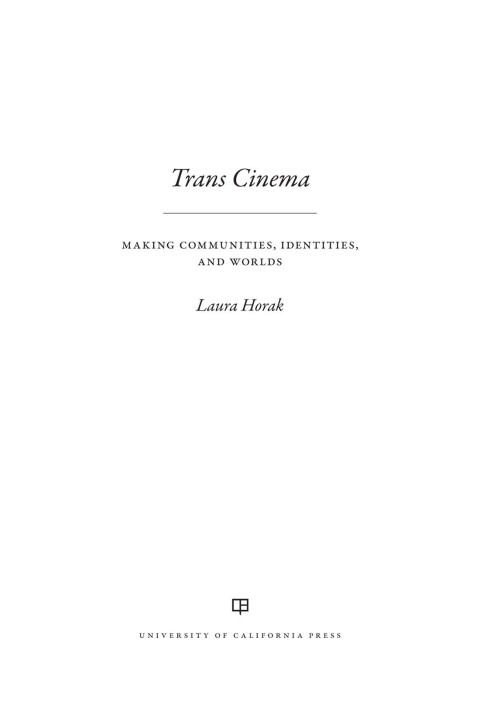 Cover image for book Trans Cinema