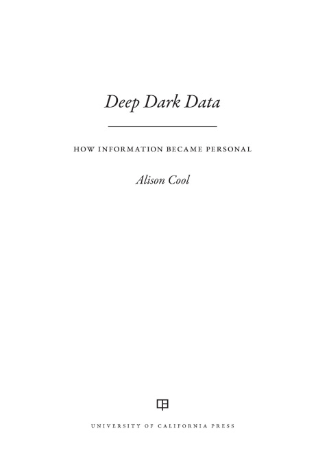 Cover image for book Deep Dark Data