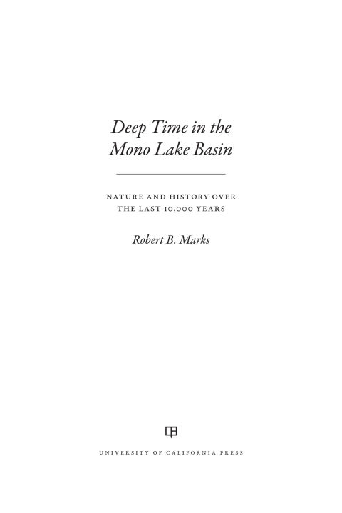Cover image for book Deep Time in the Mono Lake Basin