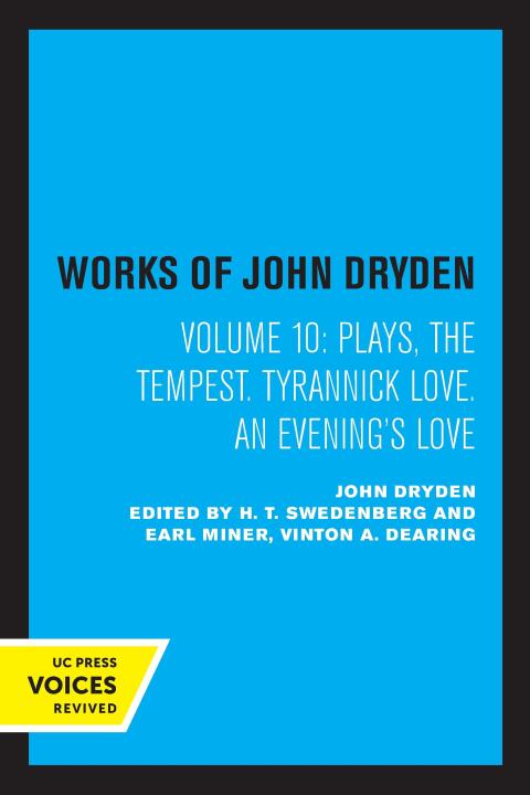 Cover image for book The Works of John Dryden, Volume X