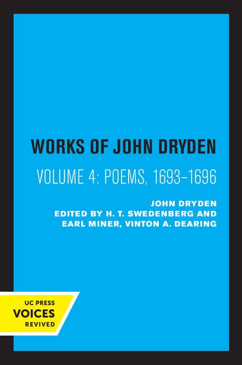 Cover image for book The Works of John Dryden, Volume IV