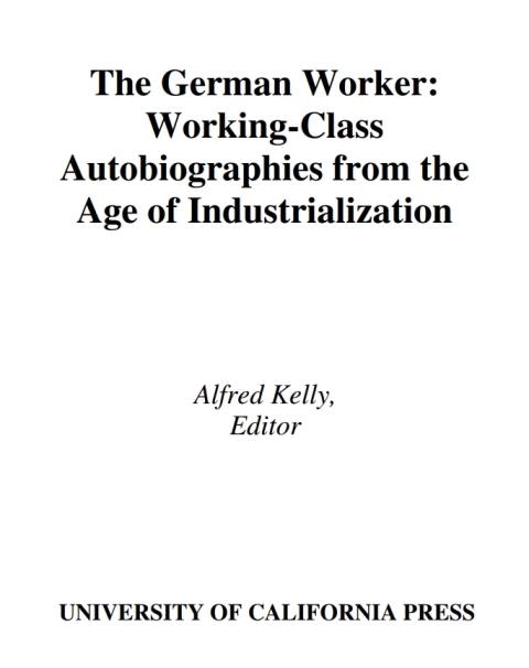 Cover image for book The German Worker