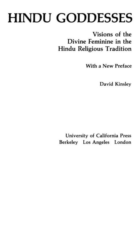 Cover image for book Hindu Goddesses