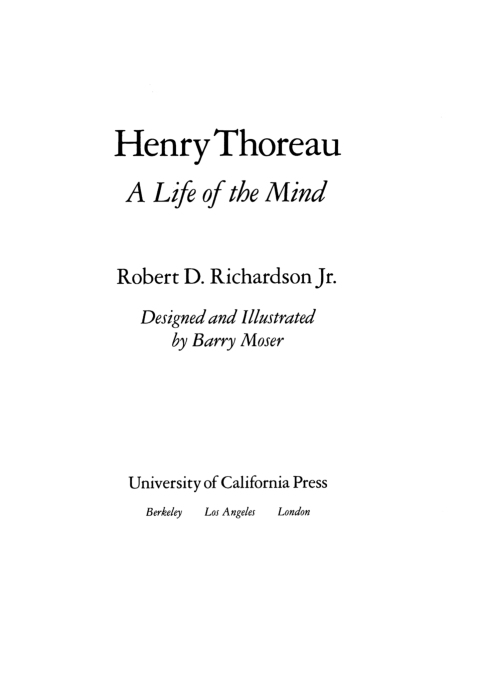 Cover image for book Henry Thoreau