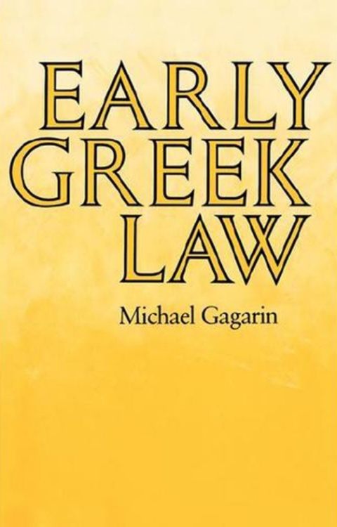 Cover image for book Early Greek Law
