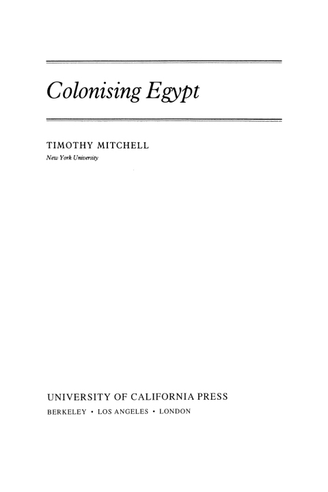 Cover image for book Colonising Egypt