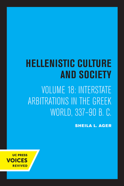 Cover image for book Interstate Arbitrations in the Greek World, 337–90 B.C.