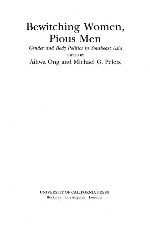 Cover image for book Bewitching Women, Pious Men