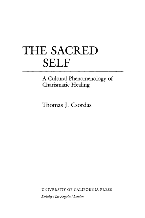 Cover image for book The Sacred Self