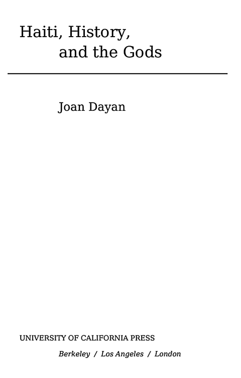 Cover image for book Haiti, History, and the Gods