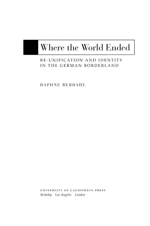 Cover image for book Where the World Ended