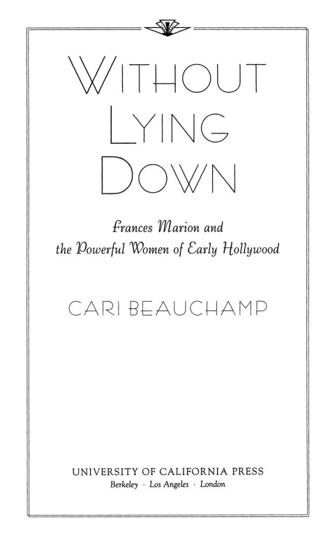 Cover image for book Without Lying Down