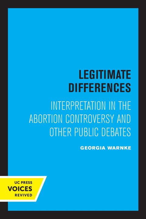 Cover image for book Legitimate Differences