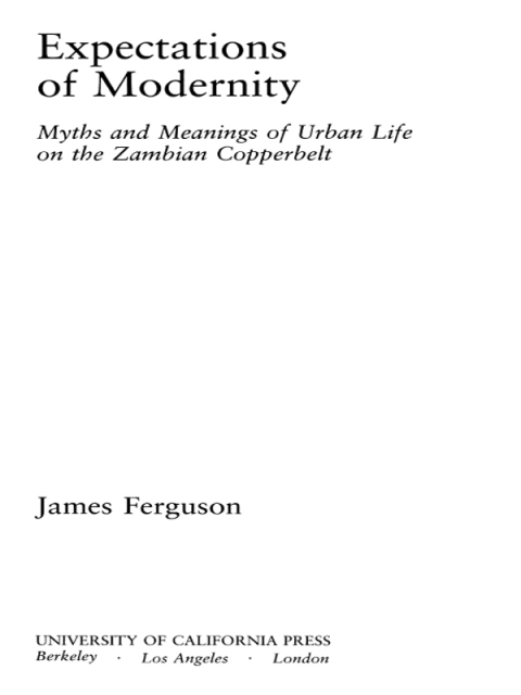 Cover image for book Expectations of Modernity