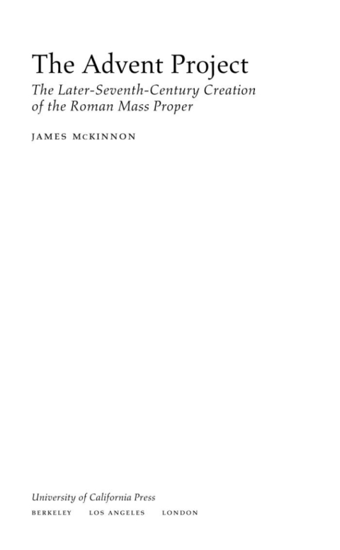Cover image for book The Advent Project