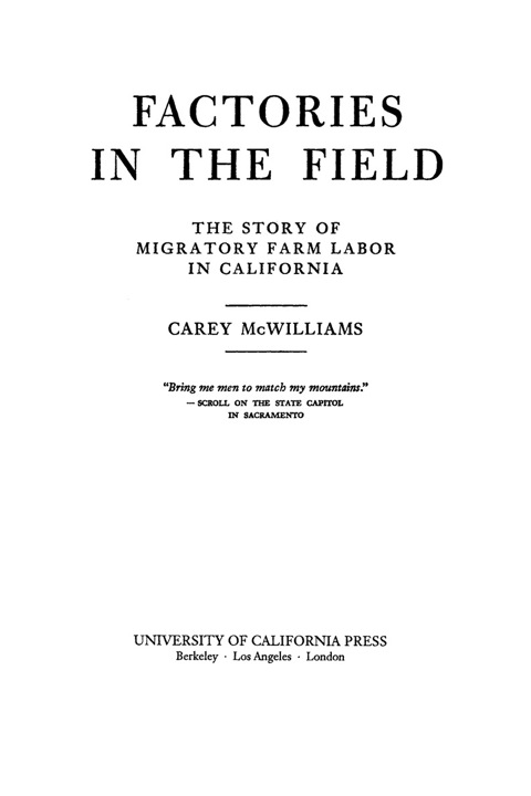 Cover image for book Factories in the Field