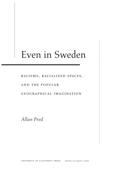 Cover image for book Even in Sweden