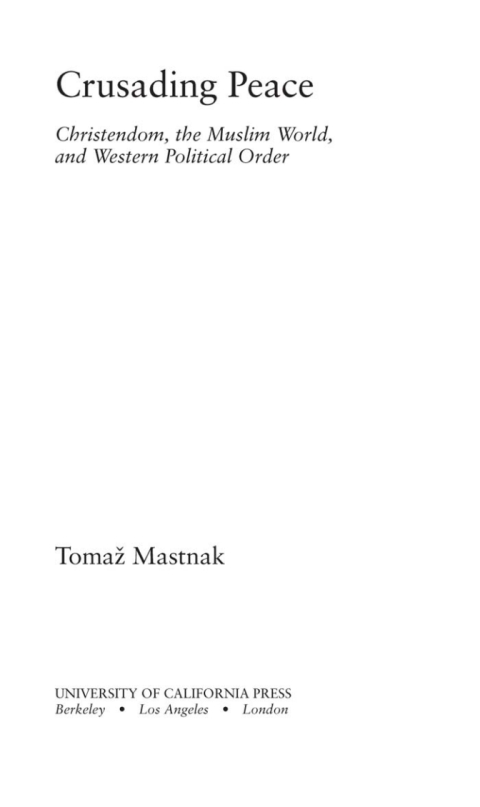 Cover image for book Crusading Peace