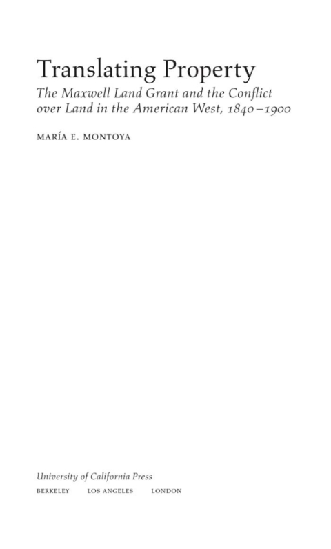 Cover image for book Translating Property