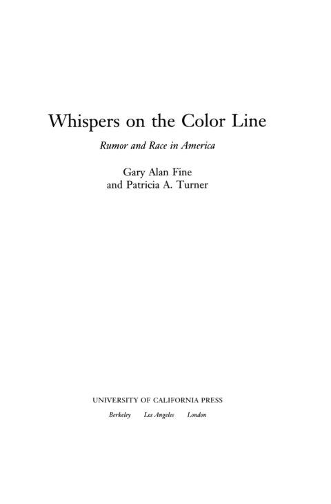 Cover image for book Whispers on the Color Line