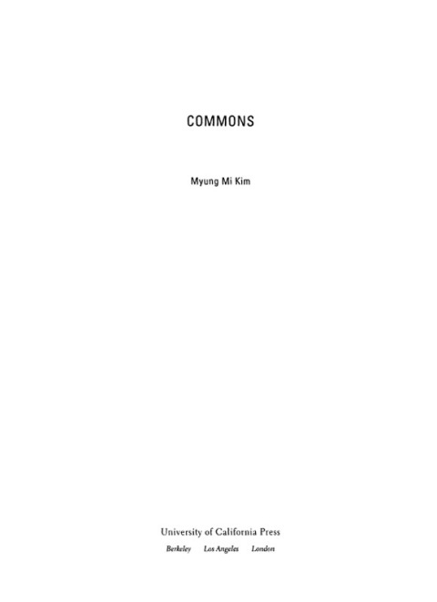 Cover image for book Commons