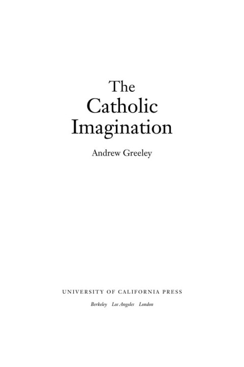 Cover image for book The Catholic Imagination