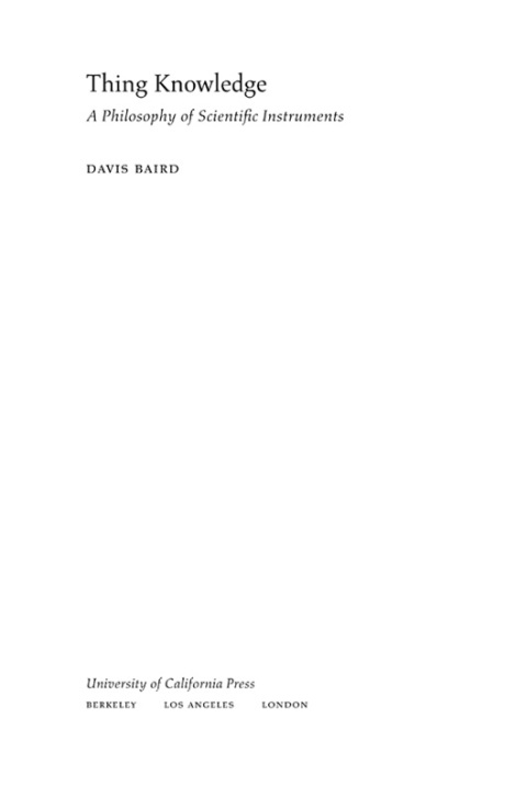 Cover image for book Thing Knowledge